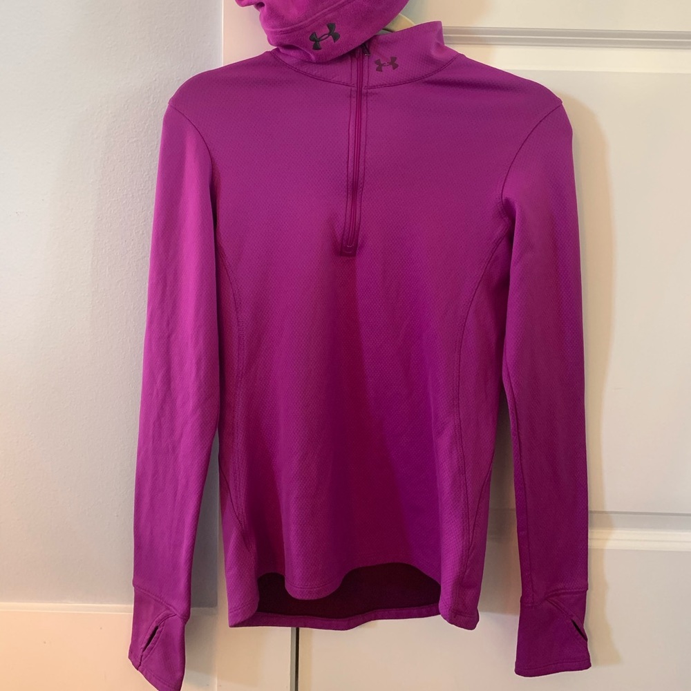 Under Armour running pop over jacket & hat S/P